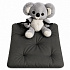Coussin d'assise de jardin Oxford graphite, 40 × 40 cm