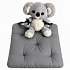 Coussin d'assise de jardin Oxford gris, 40 × 40 cm