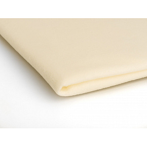 Látka Microfleece barva ecru 1,55 m x 0,33 m