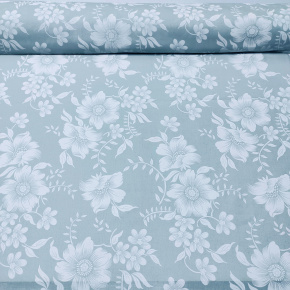 Tissu en coton au mètre, 125 g/m², largeur 160 cm, imprimé à ricardo sur fond gris Tissu en coton au mètre, 125 g/m², largeur 160 cm, imprimé à ricardo sur fond gris