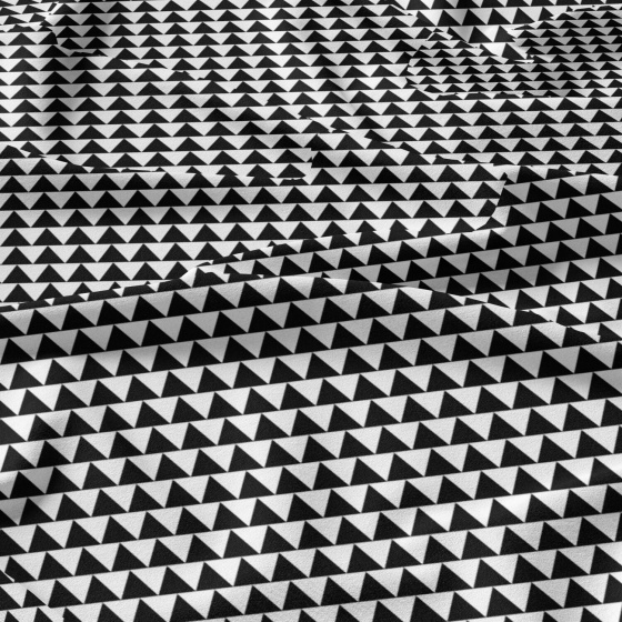 Tissu en coton uni au mètre, 125 g/m², largeur 160 cm, Triangulair noir 