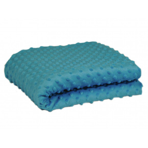 Tissu minky dot, 380 g/m², largeur 160 cm, smaragd