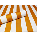 Tissu imperméable PREMIUM couleur rayures jaunes blanches