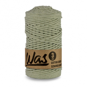 Cordons tressé coton 3 mm, 100 m, couleur olive