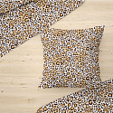 Tissu en coton uni au mètre, 125 g/m², largeur 160 cm, maron