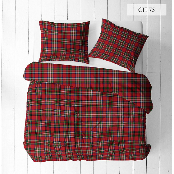Tissus en coton de Noël au mètre, 160 cm motif Noël Rouge