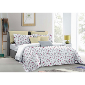 Linge de lit en flanelle avec fermeture, couleur Blanche, 140x200 cm