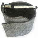 Feutrine technique 9 mm, 1200 g/m², largeur 160 cm, gris