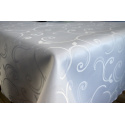 Nappe déperlante Vintage, 110x160 cm, couleur blanche, anti tache