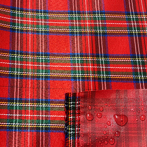 Tissu extérieur Imperméable PVC Codura 600D, 360 g/m², 150 cm, Carré Rouge