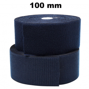 Auto-agrippant à coudre piece crochet et boucle Bleu marine 100 mm 25m