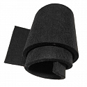Feutrine technique 10 mm, 1300 g/m², largeur 100 cm, noir