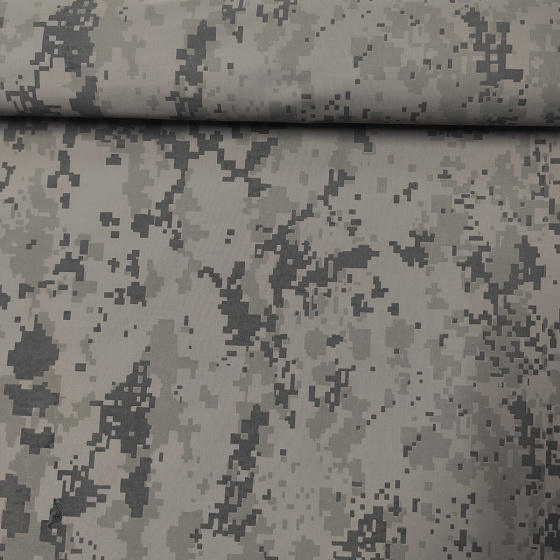 Vodu odpuzující látka na Pláštěnky, Bundy vzor pixel Tytan, 120 gr/m2