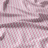 Tissu coton au métre couleur blanche zigzag rose