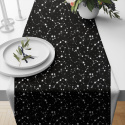 Tissu coton au mètre, 125 g/m², largeur 160 cm, imprimé Galaxie noire