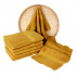 Serviette de bain 70x130 cm, couleur moutarde