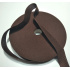 Bande ourlet polyester 15 mm  couleur marron