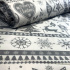 Tissus en coton de Noël au mètre, 160 cm motif Scandinave Gris