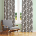 Tissu coton au métre imprimé Oriental gris 307