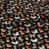 Tissu coton au métre imprimé Chats couleur noir 207