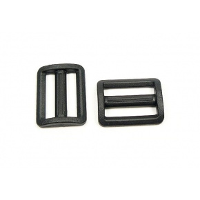 Boucles de réglage en plastique 30 mm  noir