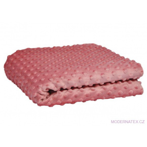 Tissu minky dot, 380 g/m², largeur 160 cm, rose saleté Tissu minky dot, 380 g/m², largeur 160 cm, rose saleté