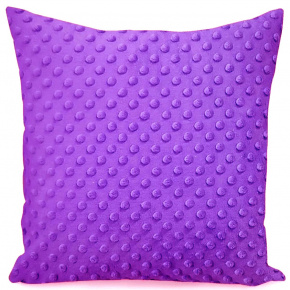 Housse de coussin micropeluche 40X40 cm, Violet