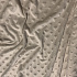 Tissu minky coeurs, 330 gr/m2, largeur 160 cm, ecru