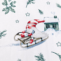 Tissus en coton de Noël au mètre, 160 cm motif Noël blanche