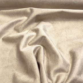 Tissu d'ameublement velours Salvador Beige, super doux et lisse, Pet proof