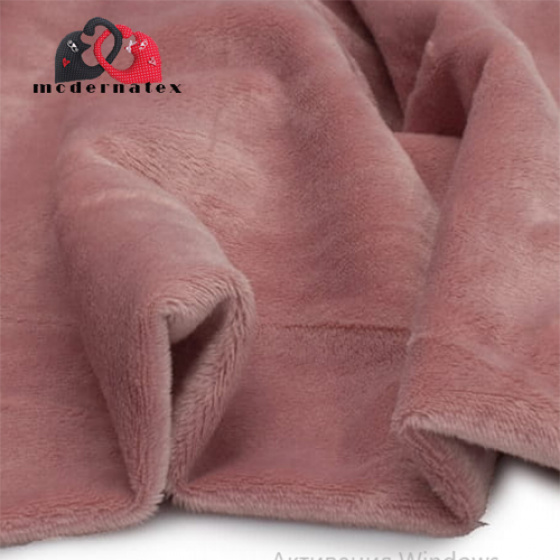Minky mikroplyš jednobarevné barva stáro růžová
