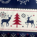 Tissus en coton de Noël au mètre, 160 cm motif Scandinave Bleu