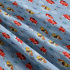 Tissu coton au métre imprimé Auto sport bleu 
