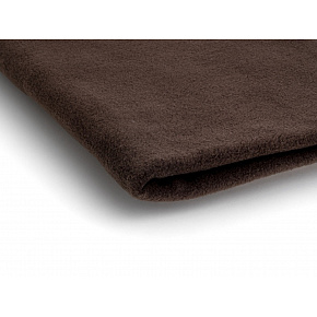 Látka Microfleece barva tm. hnědá  1,55 m x 0,33 m