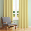 Tissu en coton uni au mètre, 125 g/m², largeur 160 cm, jaune clair