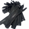 Fermeture éclair 5 mm 25 cm non séparable Noir