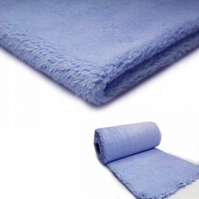Tissu imitation fourrure d'agneau, 320 g/m², largeur 160 cm, 13 bleu clair