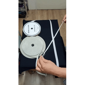 Auto-agrippant à coudre élastique crochet et boucle blanche 20 mm 25 m 