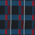 Tissu flanelle de coton à careaux 8x8 cm  bleu-noir