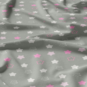 Tissu coton au mètre, 125 g/m², largeur 160 cm, imprimé Etoiles 