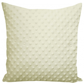 Housse de coussin micropeluche 40X40 cm, Créme