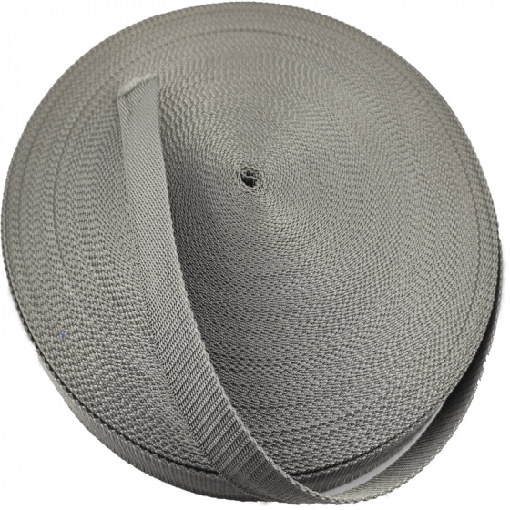 Polypropylénový popruh 40  mm tm. šedý  (balení 50m)