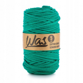 Cordons tressé coton 5 mm, 100 m, couleur turquoise 210