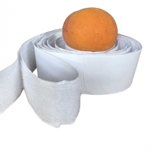 Bande adhésive auto-agrippante crochet et boucle Blanche 50 cm, largeur 25 mm