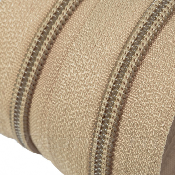 Fermeture à glissière en spirale Biege 8 mm au métre 