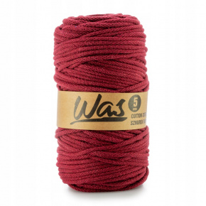 Cordons tressé coton 5 mm, 100 m, couleur vin 170