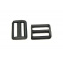 Boucles de réglage en plastique 40 mm  noir