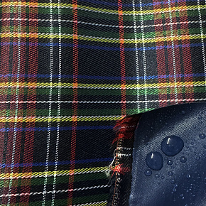 Tissu extérieur Imperméable PVC Codura 600D, 360 g/m², 150 cm, Carré Blue