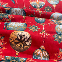Christmas cotton fabric, by the meter, width 160 cm, Christmas Toys on Red