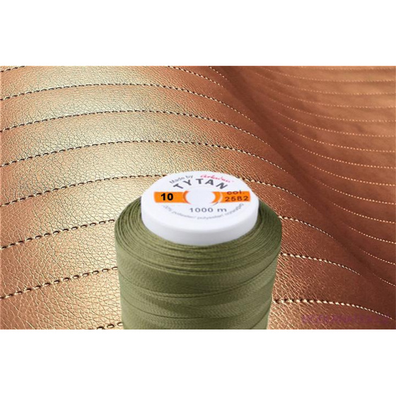 Fils à coudre d'ameublement TYTAN 20 2000 m  couleur verte 2582